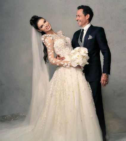 Ludy Ferreira daughter Nadia Ferreira with her husband Marc Anthony on their wedding day